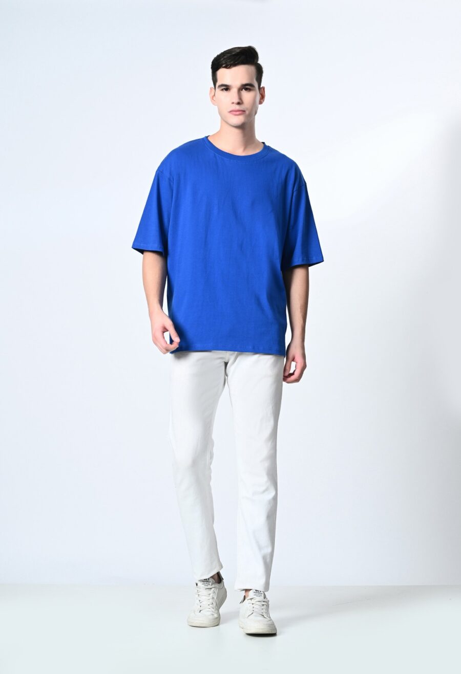 WhatsApp Image 2025-11-18 at 17.14.22 Round Neck Drop-Shoulder Sleeves Cotton Oversized T-shirt