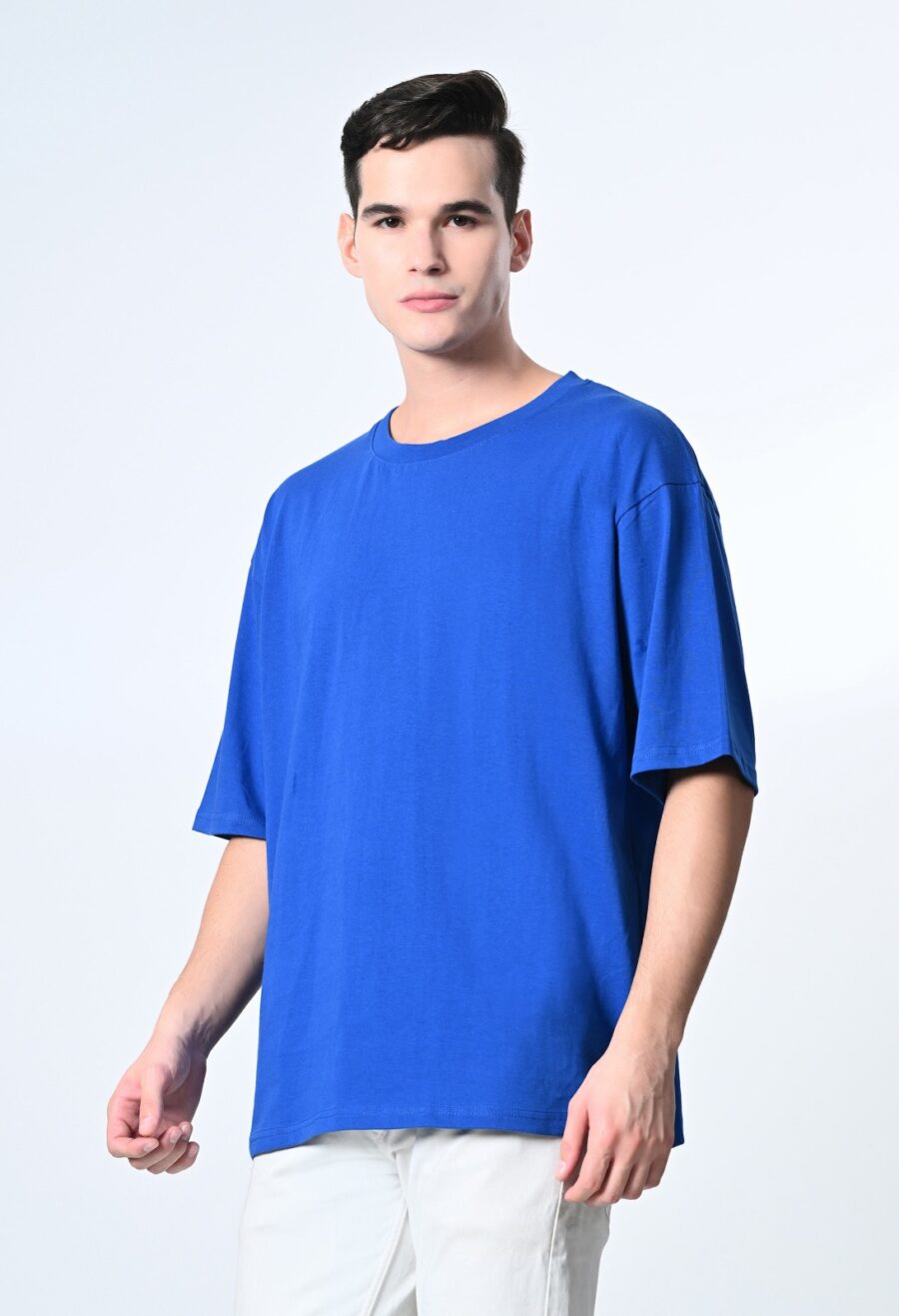 WhatsApp Image 2025-11-18 at 17.14.23 Round Neck Drop-Shoulder Sleeves Cotton Oversized T-shirt