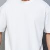 Round Neck Drop-Shoulder Sleeves Cotton Oversized T-shirt