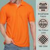 WhatsApp Image 2026-01-13 at 11.25.31 AM (1) Men Solid Polo Neck Cotton Blend Orange T-Shirt