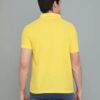 Men Solid Polo Neck Cotton Blend Yellow T-Shirt