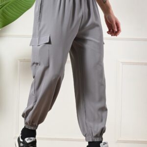 WhatsApp Image 2026-01-20 at 11.42.51 AM (2) Men's Jogger Cargo Trousers | poplin Lycra Loose Fit Solid Korean Stretchable Pants with 4 Pockets