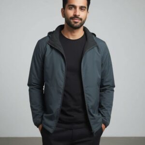 WhatsApp Image 2026-01-20 at 11.43.31 AM (2) Men’s Lightweight Hooded Casual Jacket – Charcoal Grey