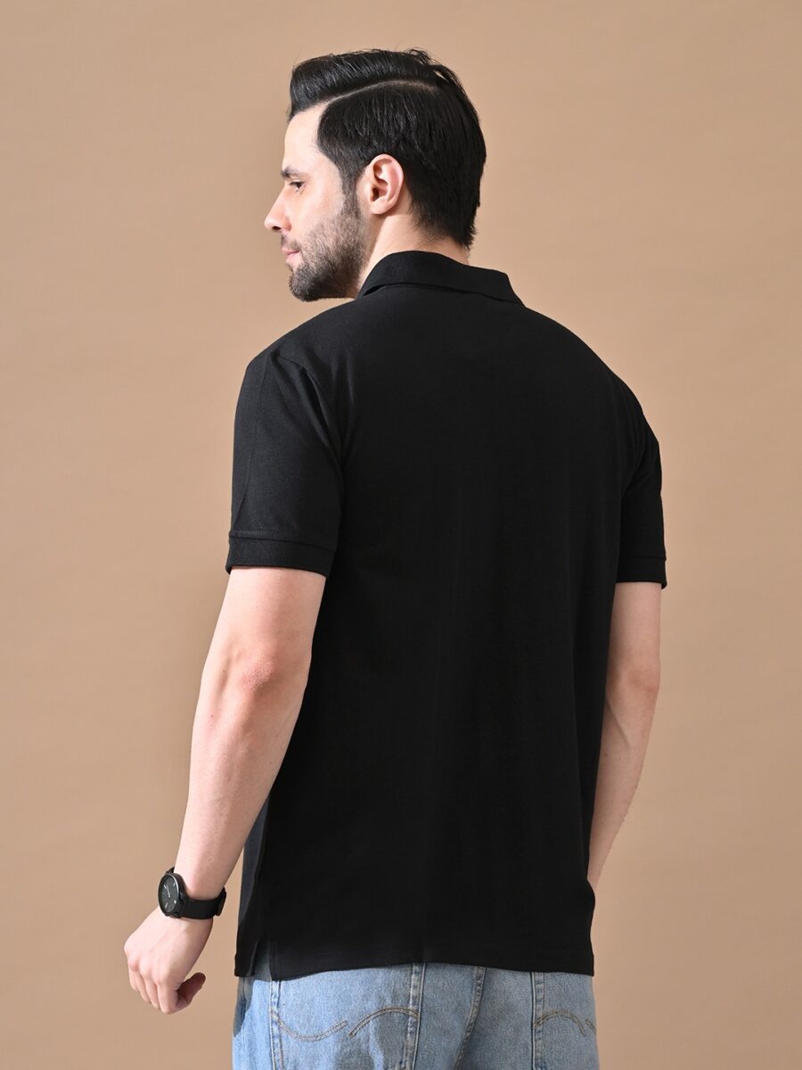WhatsApp Image 2026-01-20 at 11.43.39 AM Short Sleeves Polo Collar T-shirt Black