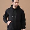 Black Stylish Casual Wear Winter Hoodies for Men