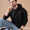 Black Stylish Casual Wear Winter Hoodies for Men