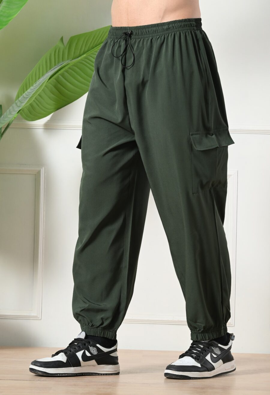 WhatsApp Image 2026-01-20 at 11.43.56 AM Men's Jogger Cargo Trousers | poplin Lycra Loose Fit Solid Korean Stretchable Pants with 4 Pockets